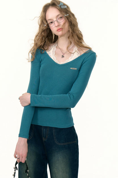 Desire Lace Halterneck Knitted Top