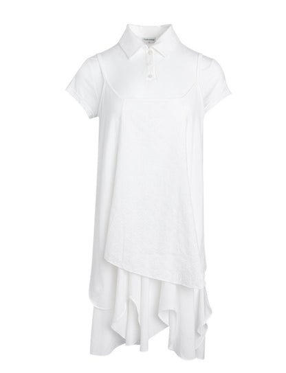 Summer Breathable Tencel Patchwork Dress Set