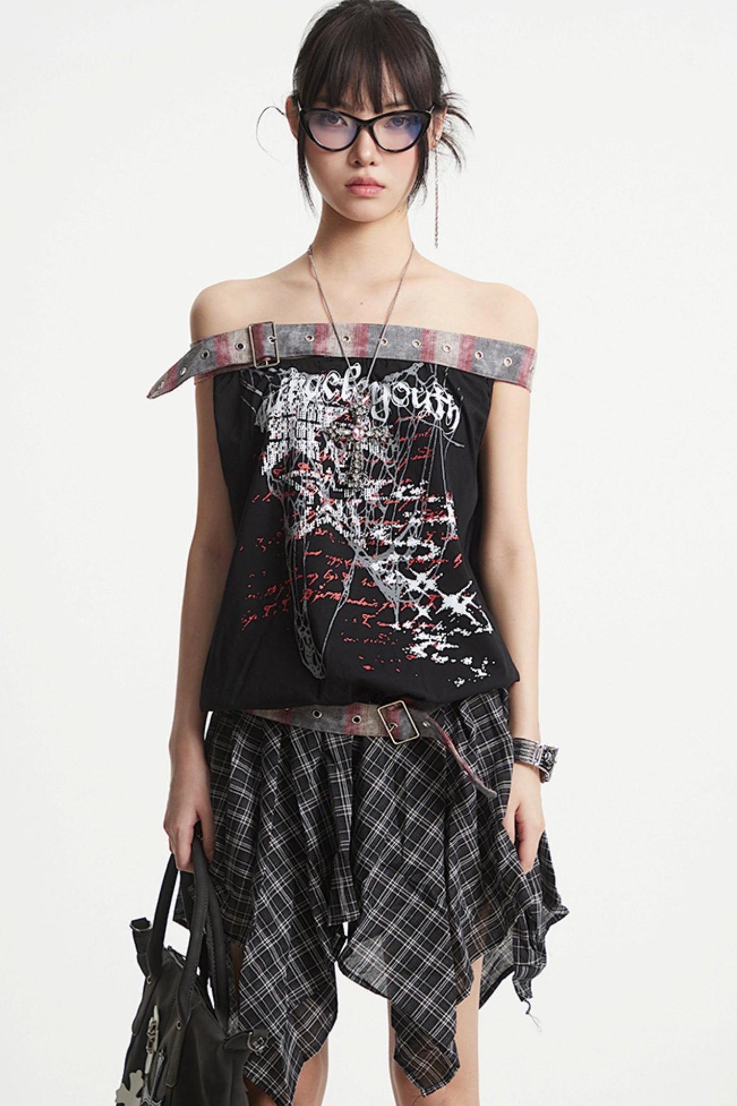 French One-Shoulder Top