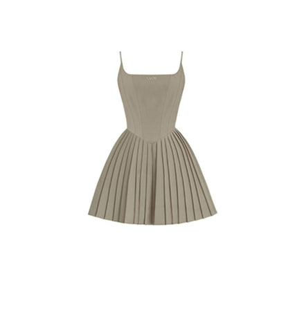 Girly Pleated A-Line Dress