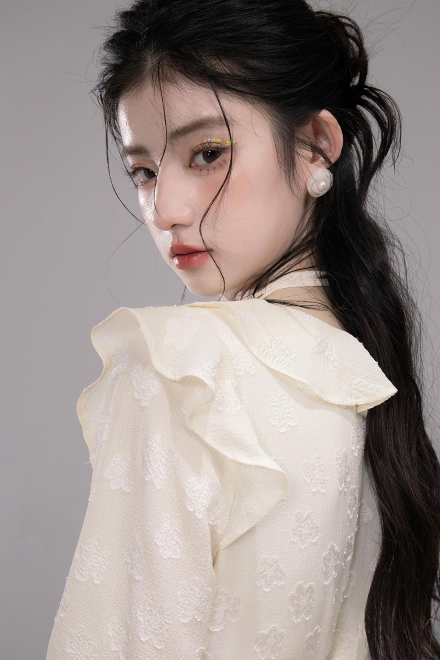 Lotus Pleated Halterneck Dress