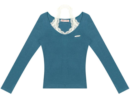 Desire Lace Halterneck Knitted Top