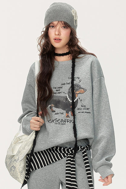 High-Waisted Loose Flared Slacks Set-Up