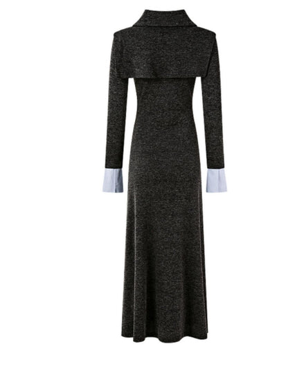 New V-Neck Knitted Dress