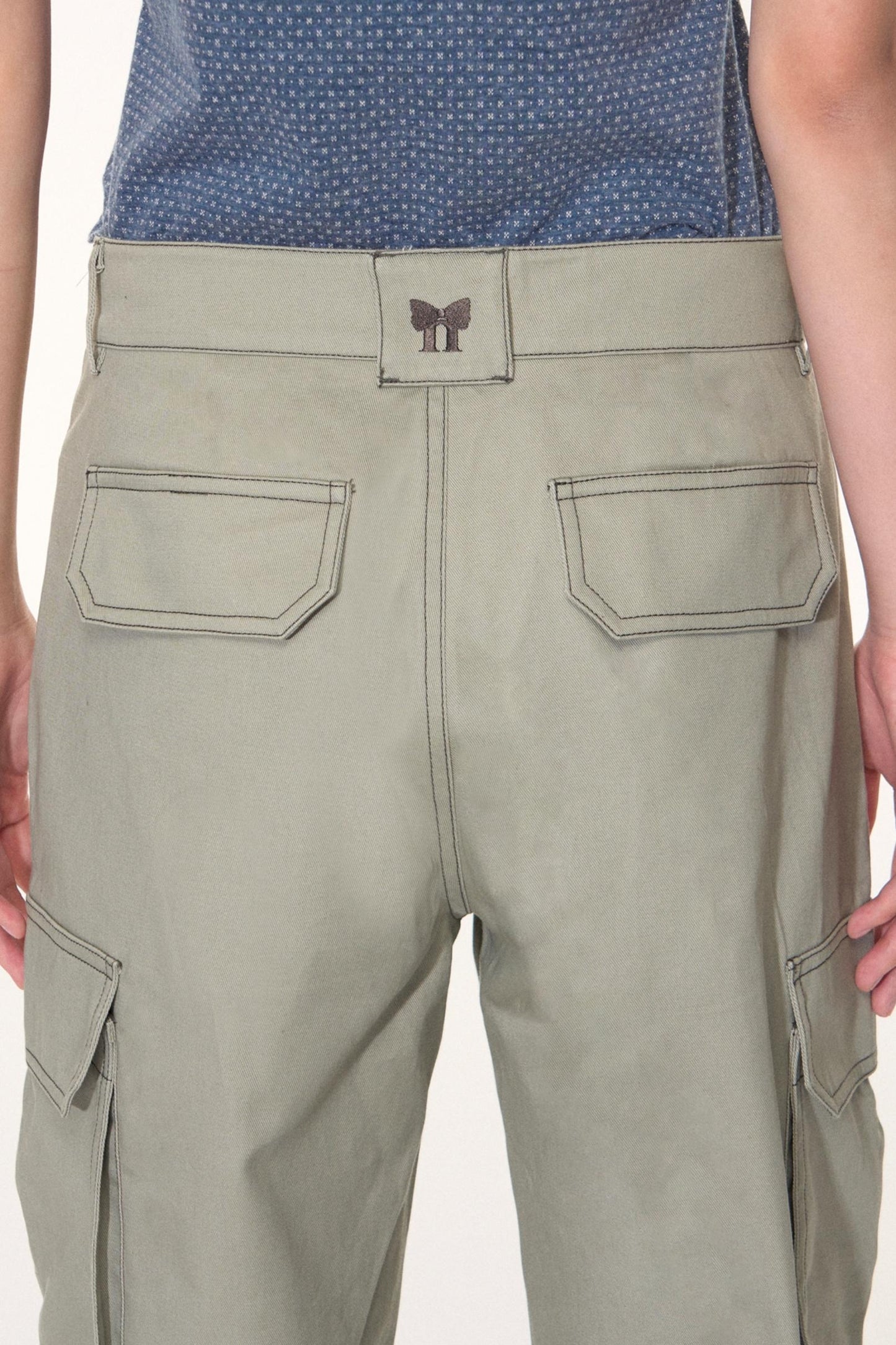 Vintage Pleated Cargo Pants