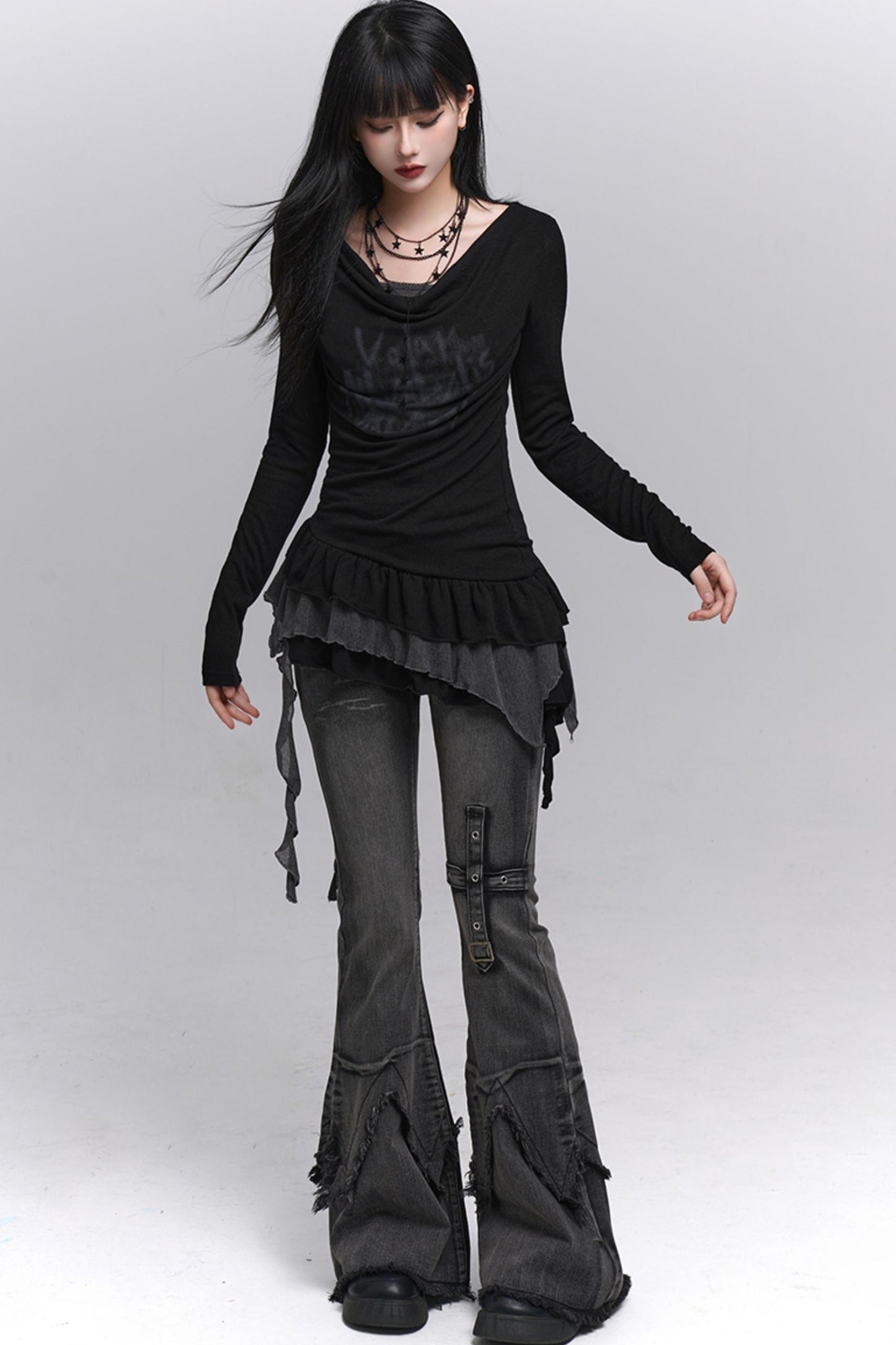 Élégant faux haut deux pièces slim