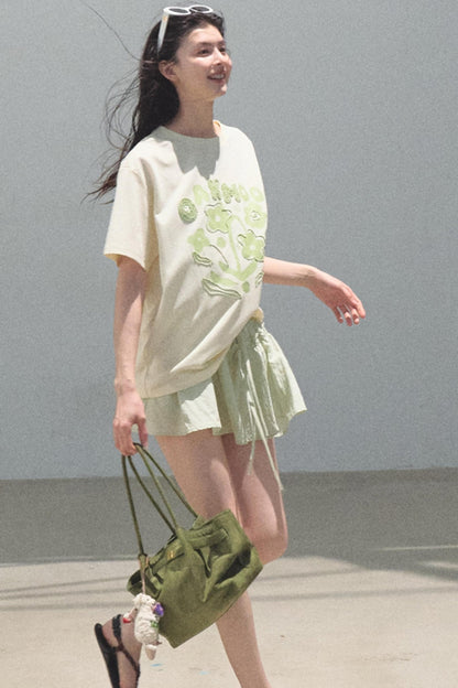 Count Her Flowers Cool Loose T-Shirt