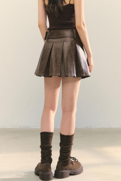 Elegant Leather Skirt