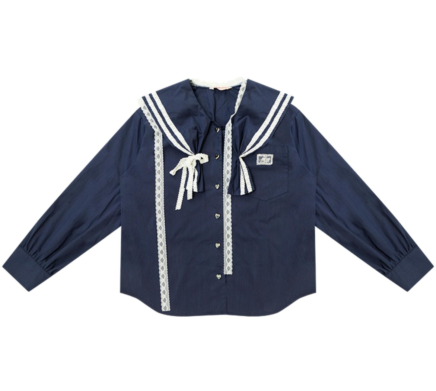 Design Sense Collar Belt Shirt