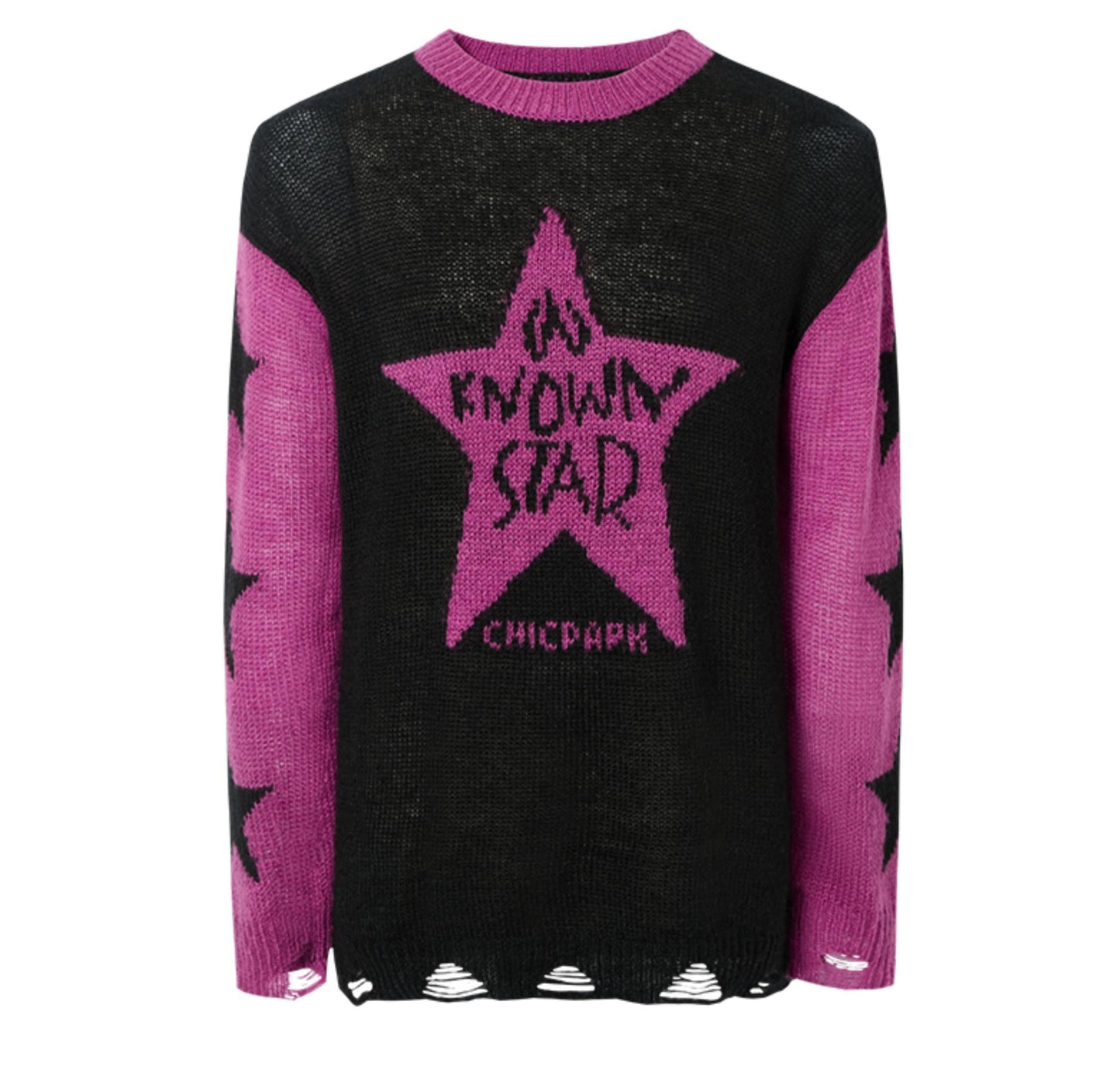 Winter Monogram Color-Blocked Sweater