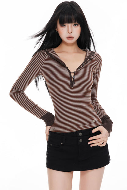 Knitted Long Sleeve T-Shirt