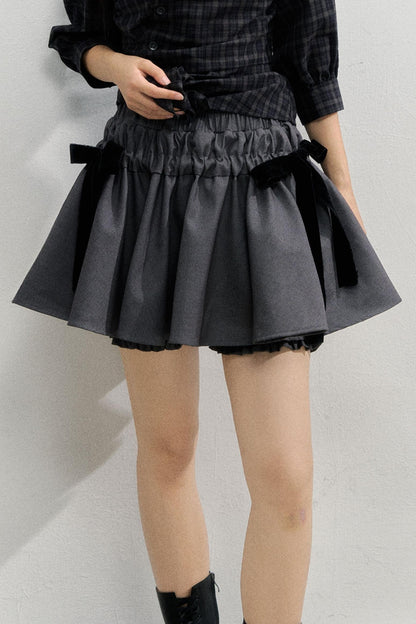 Velvet Puffy Skirt