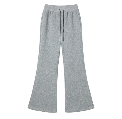 High-Waisted Loose Flared Slacks Set-Up