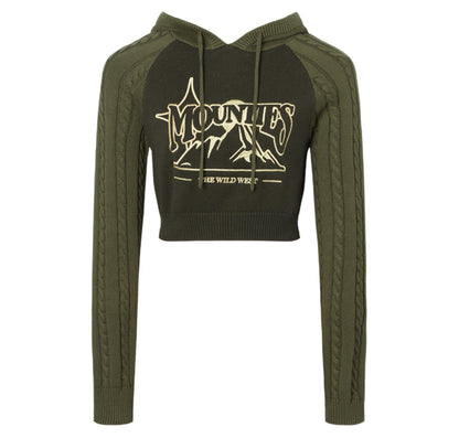 Contrasting Cropped Sweater