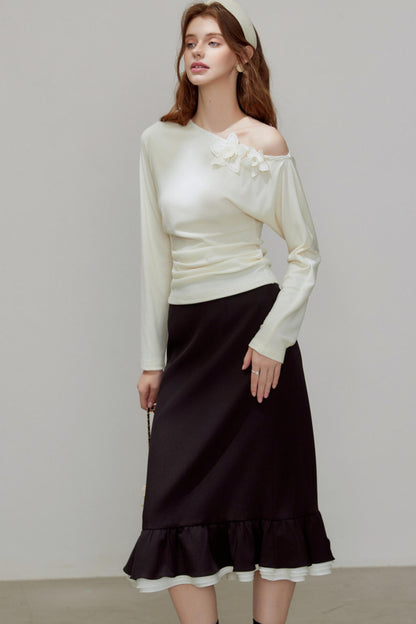 New Knitted Floral Sweater