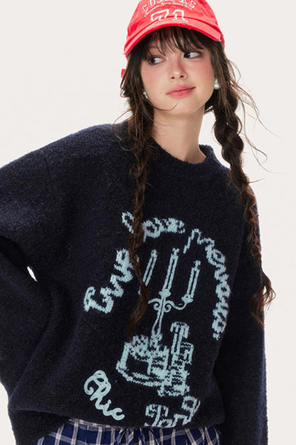 Winter Jacquard Crew Sweater