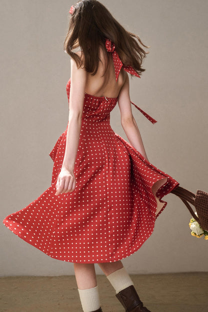 Galaxy Comfortable Retro Red Dress