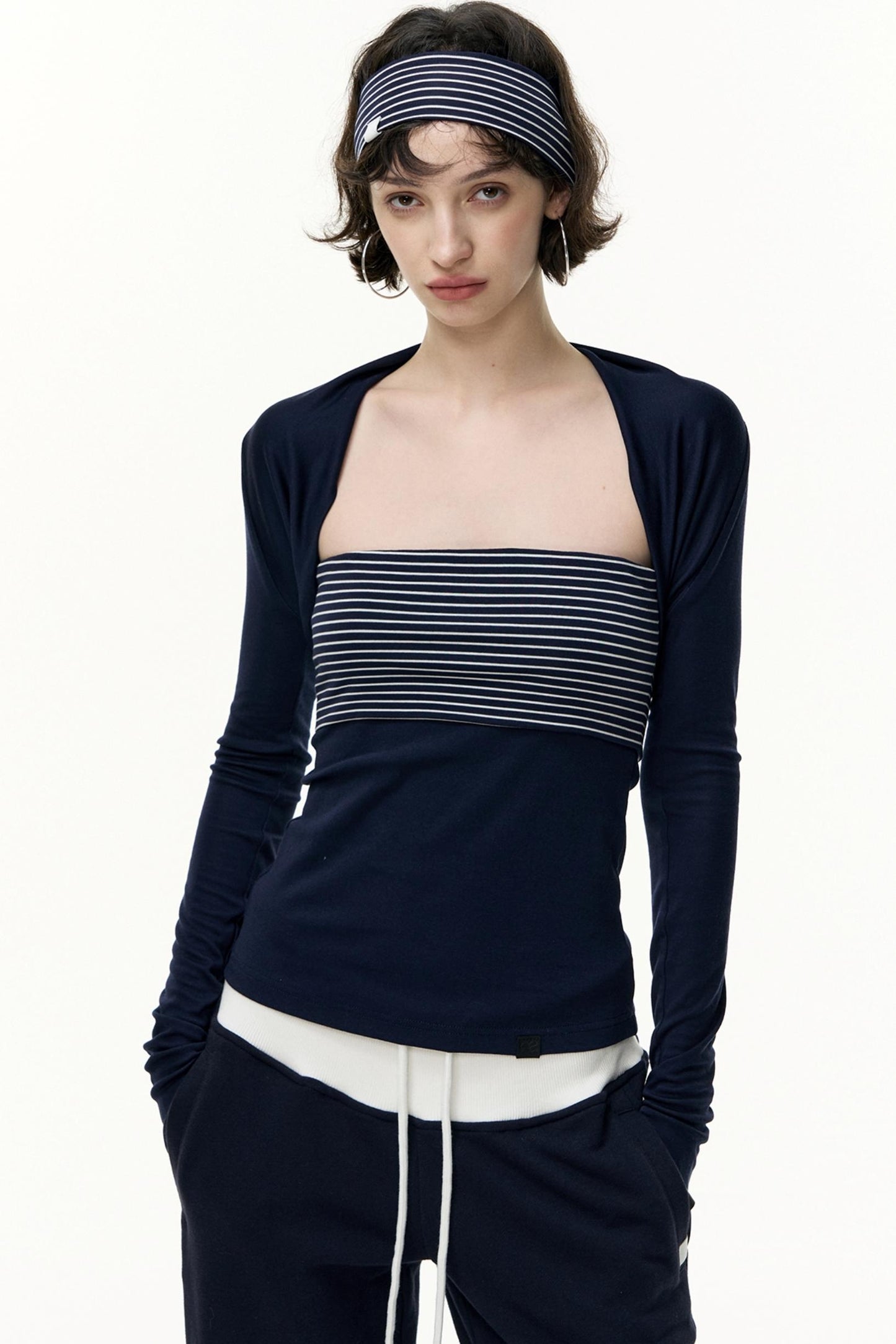 Striped Bandeau Skirt Set-Up