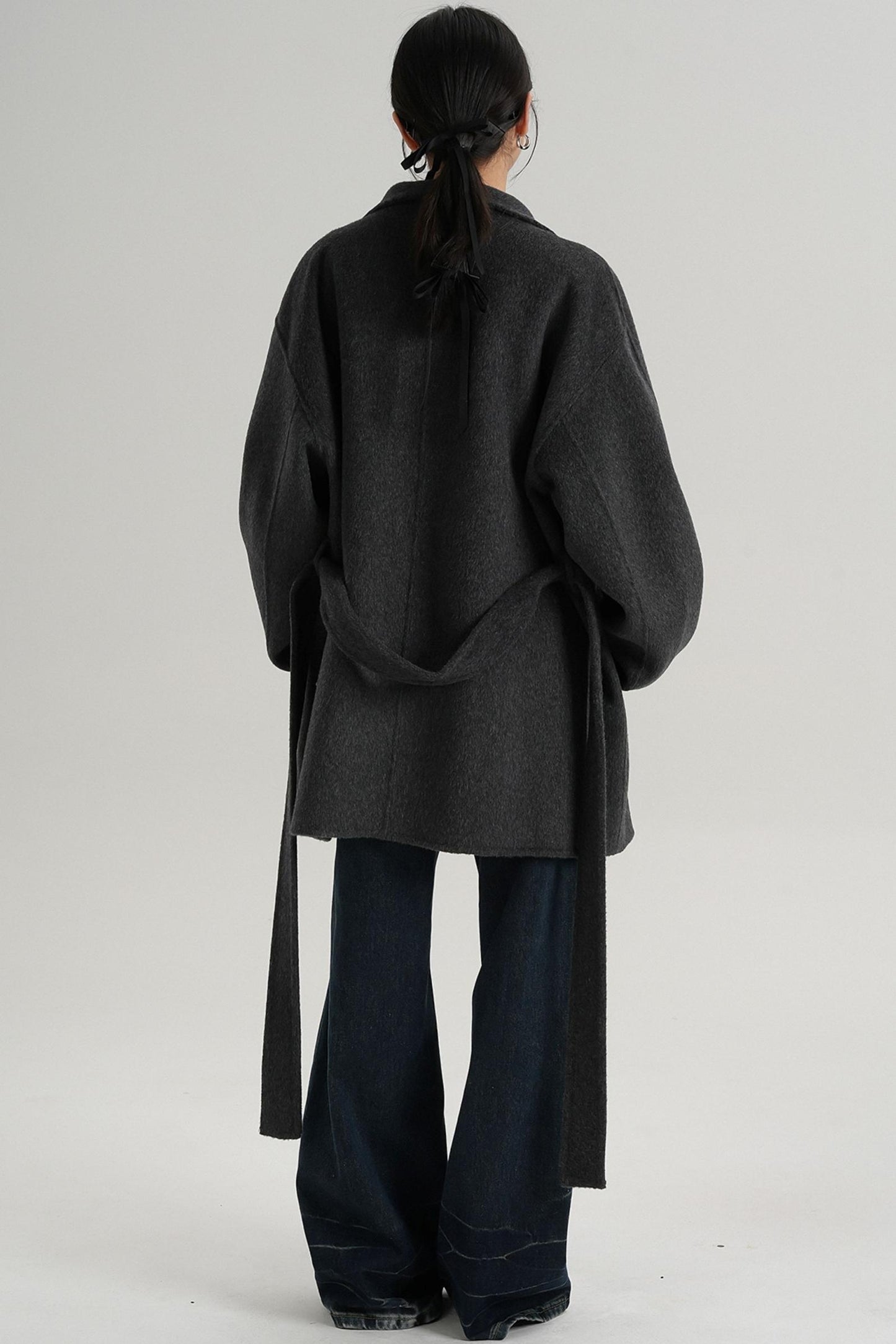 Minimalist Reversible Wool Coat