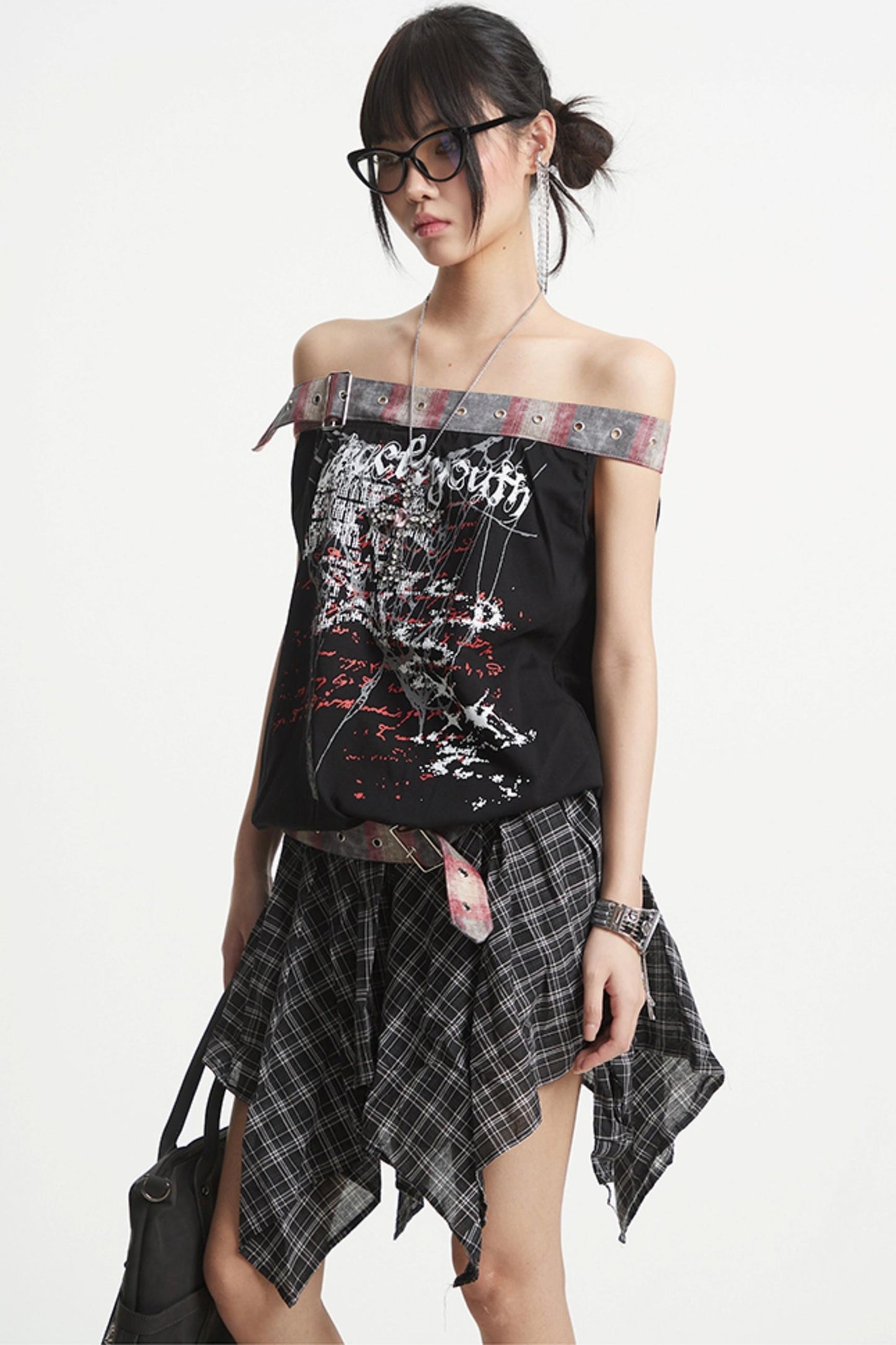 French One-Shoulder Top