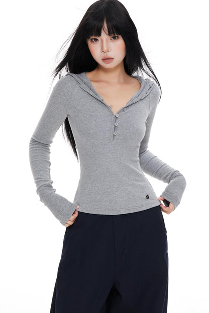Knitted Long Sleeve T-Shirt