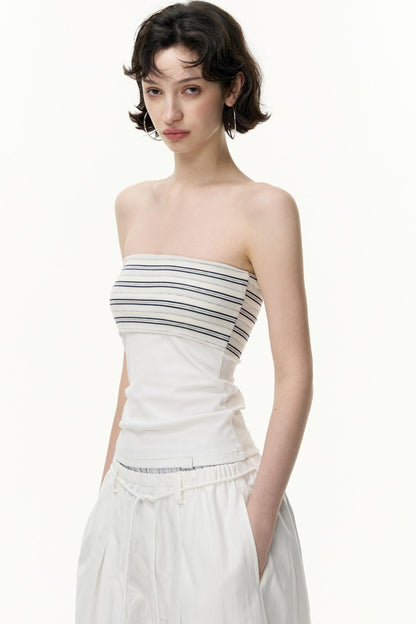 Striped Bandeau Skirt Set-Up