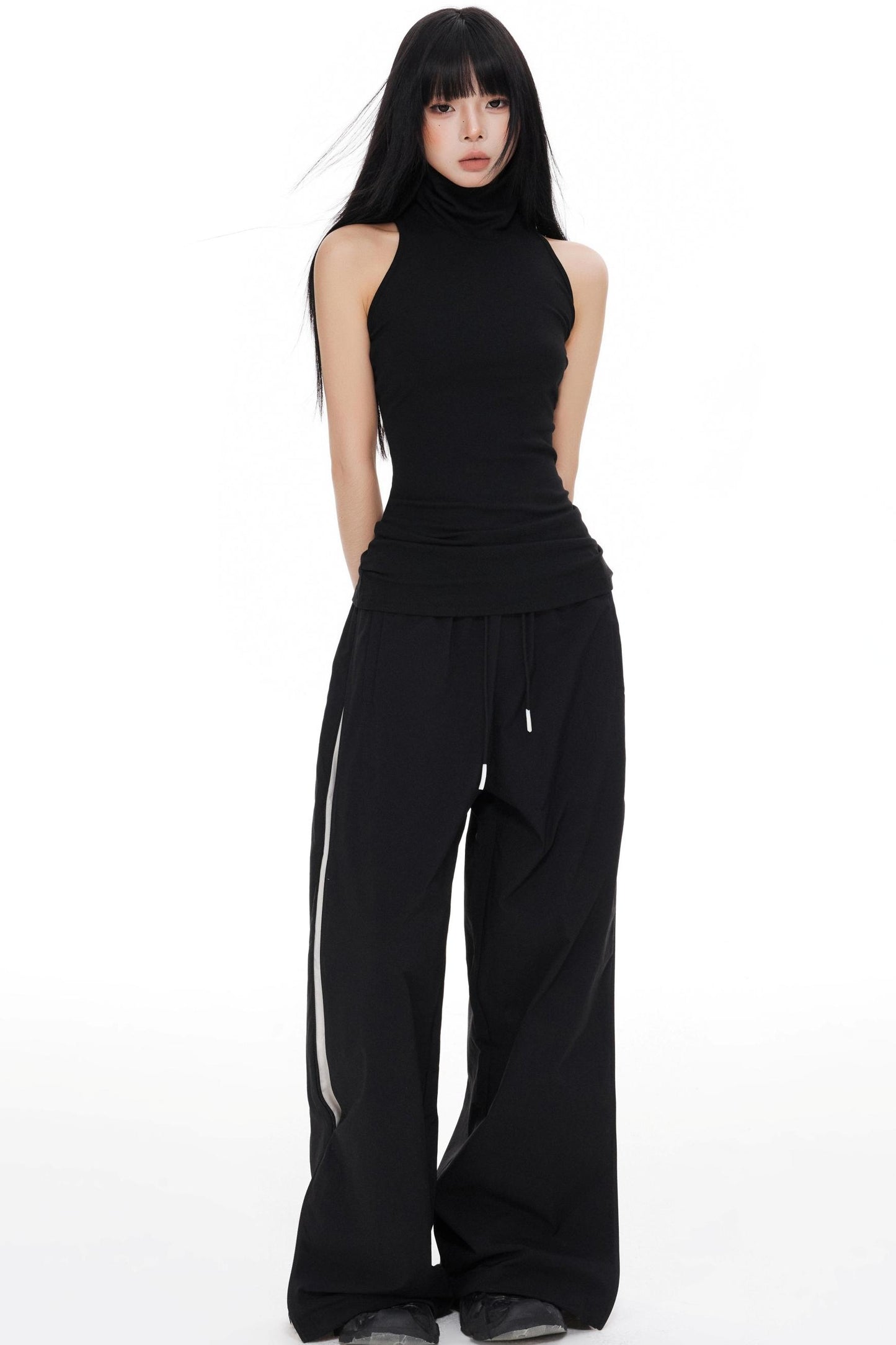 Slimming High-Necked Knitted Vest