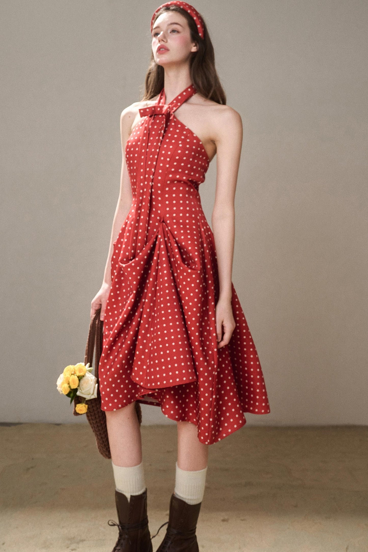 Galaxy Comfortable Retro Red Dress