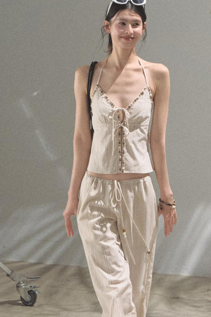 Amber Striped Pants Set-Up