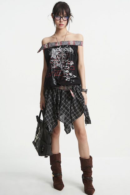 French One-Shoulder Top