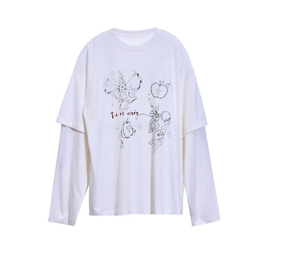 White Long Sleeve Tee