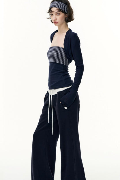 Striped Bandeau Skirt Set-Up