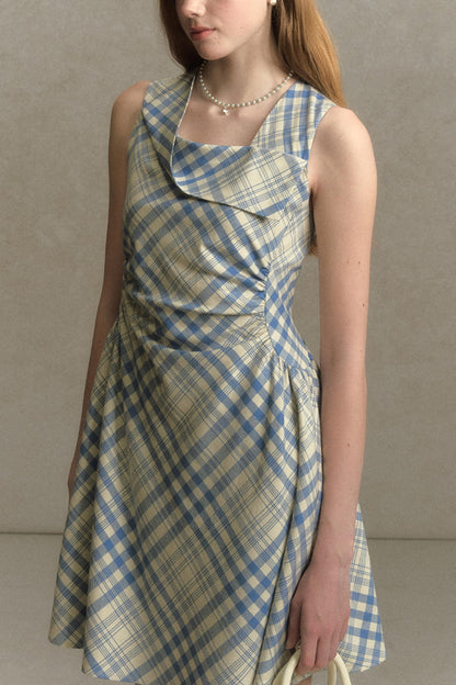 Plaid Sleeveless Dress