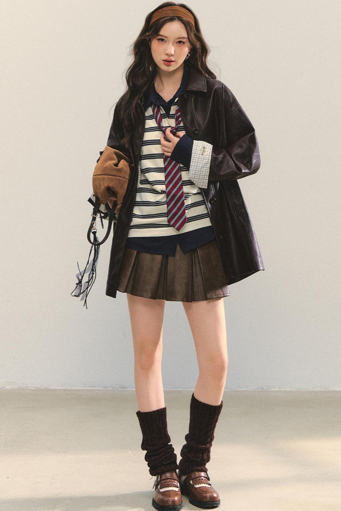 Elegant Leather Skirt