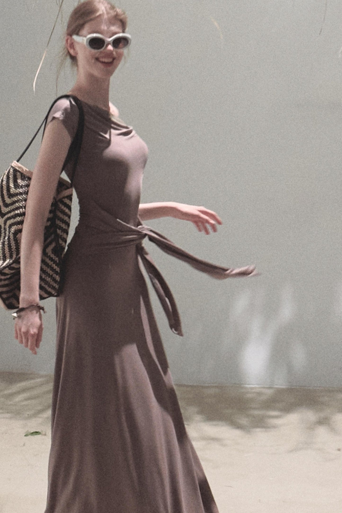 Elegant Knit Maxi Dress