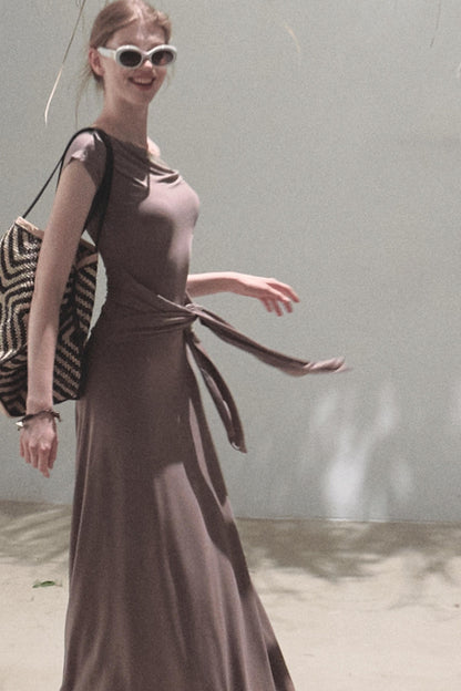 Elegant Knit Maxi Dress