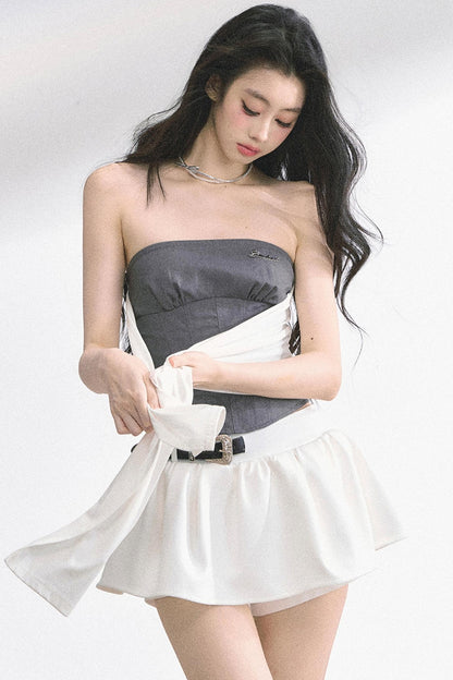 Sea Soul One-Shoulder Bandeau Top