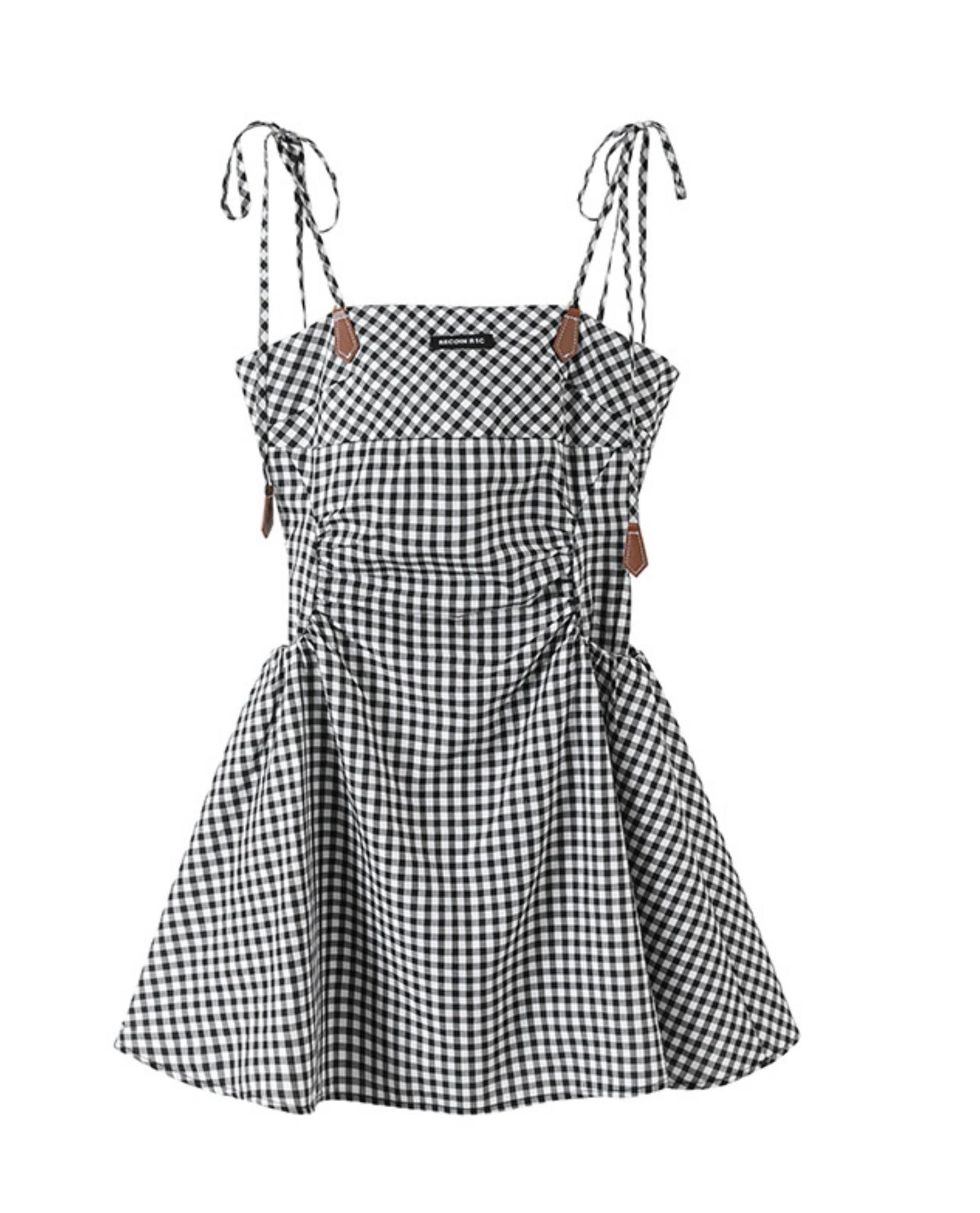 Tencel Checkered Camisole Dress