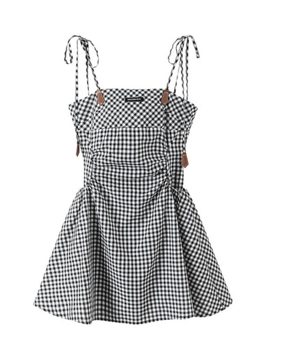Tencel Checkered Camisole Dress