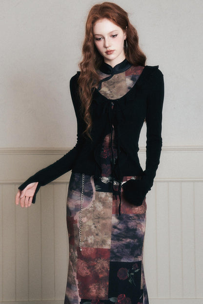 Vintage Chinese Cheongsam Dress