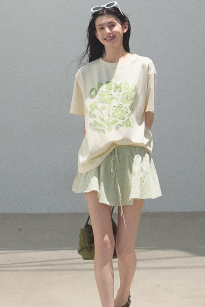 Count Her Flowers Cool Loose T-Shirt