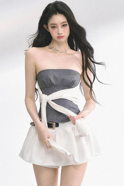 Sea Soul One-Shoulder Bandeau Top