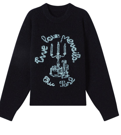 Winter Jacquard Crew Sweater