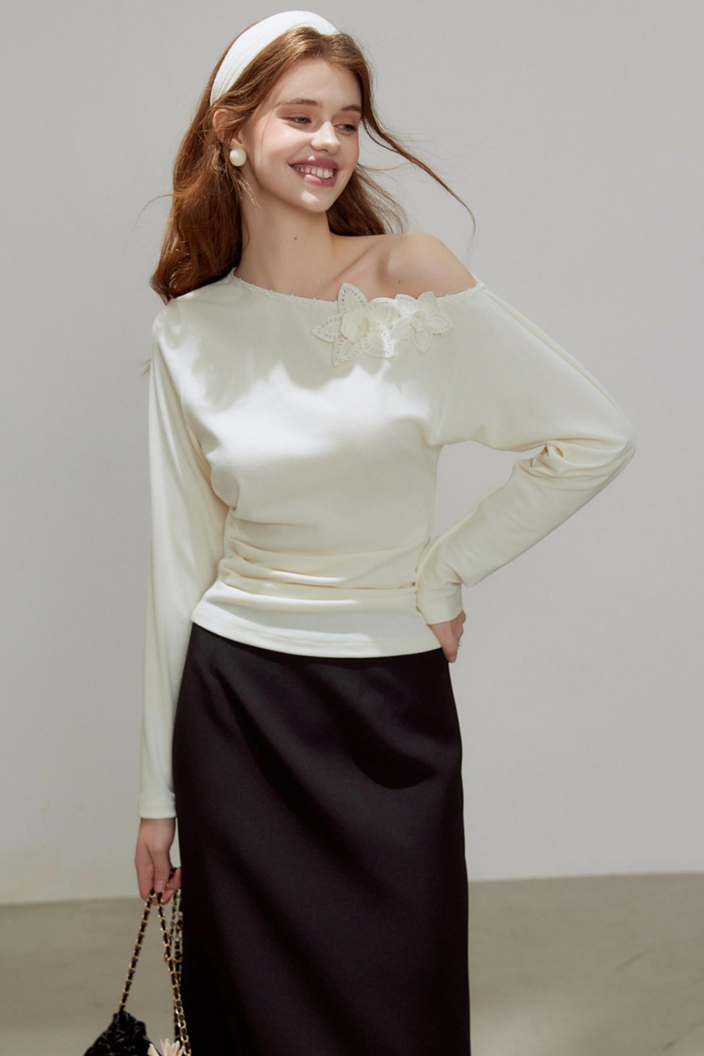 New Knitted Floral Sweater