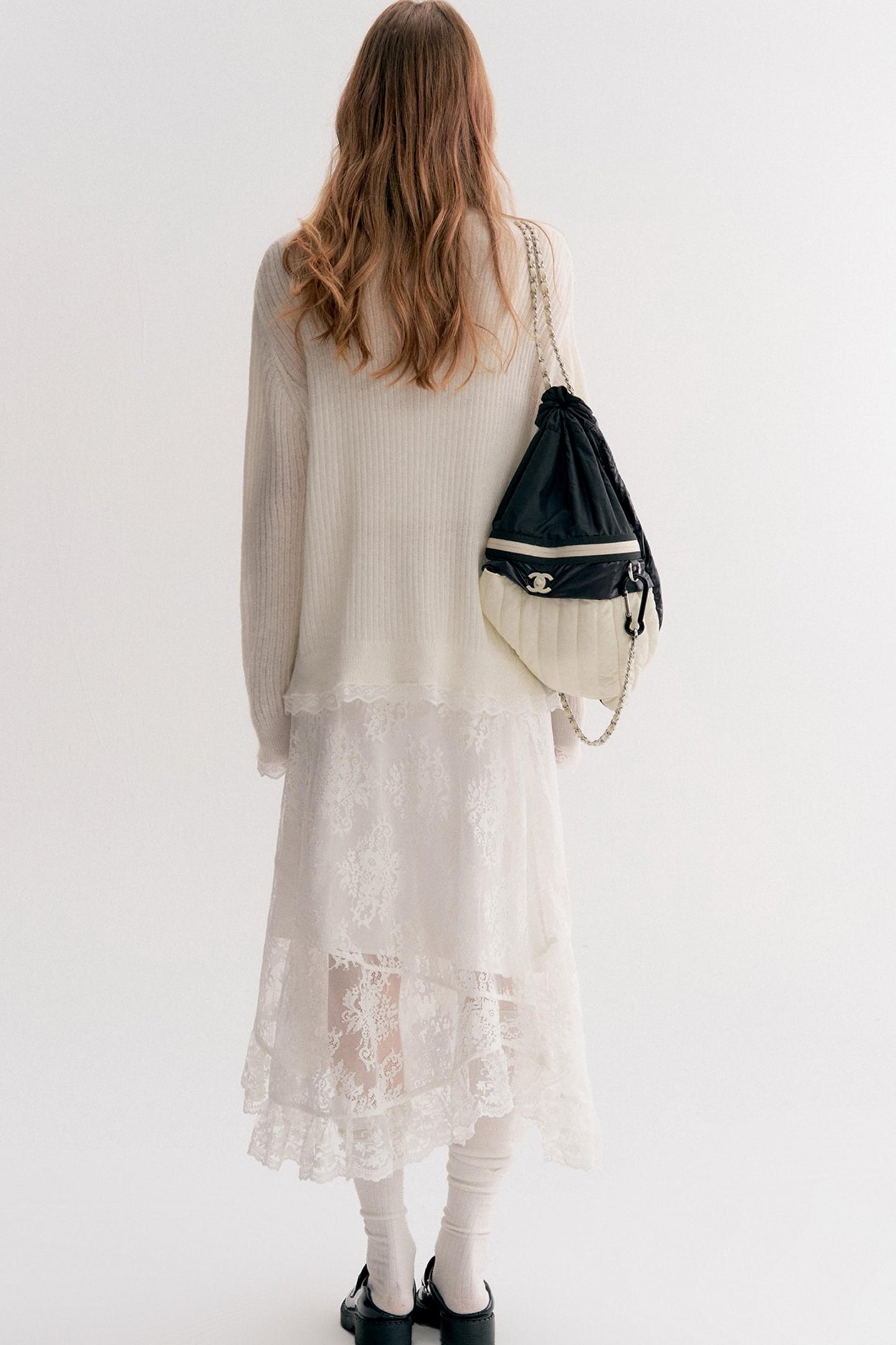 Romantic Lace High-Waisted Maxi Skirt