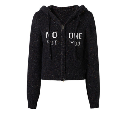 Vintage Knit Hooded Sweater