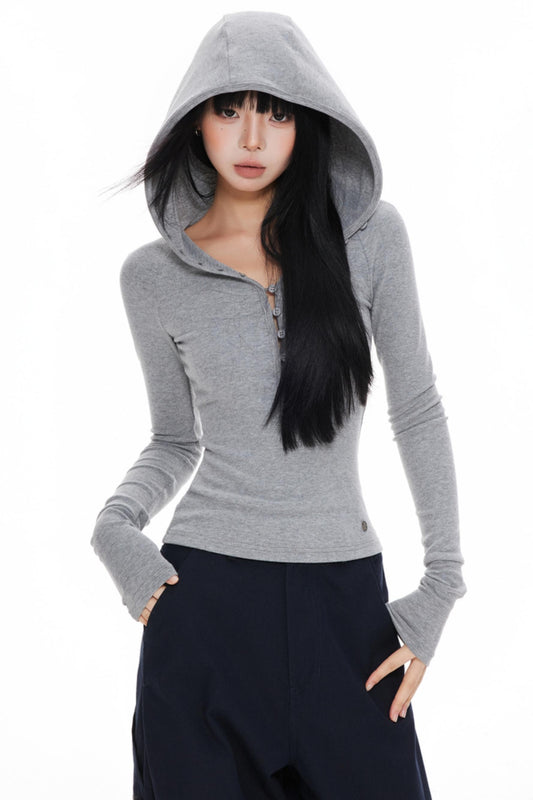 Knitted Long Sleeve T-Shirt