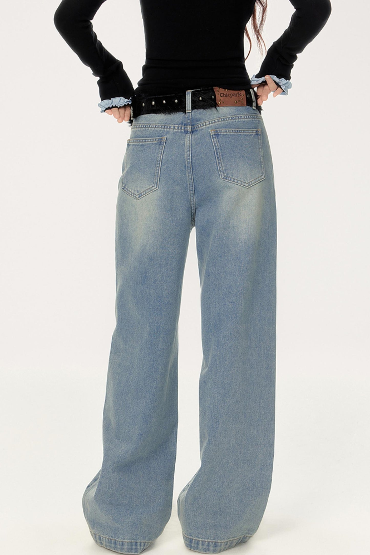 Diamond Print Casual Straight Pants