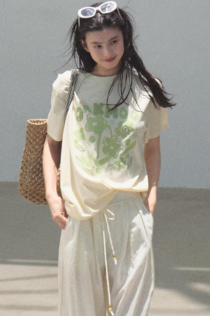 Count Her Flowers Cool Loose T-Shirt