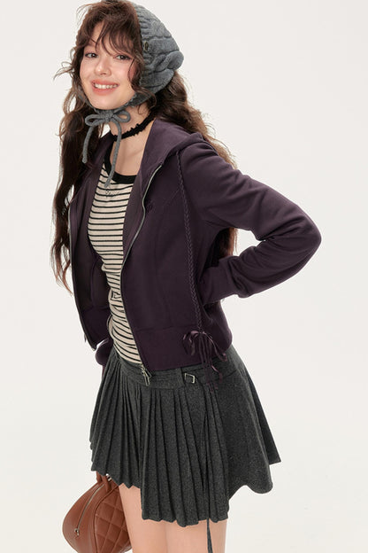 Elegant Hooded Cardigan